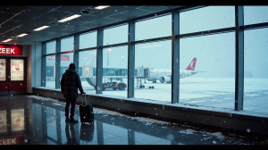 Unfreiwillige Nächte: Passagiere, Flughafen und Schneechaos in München